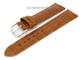 Uhrenarmband 20mm goldbraun Alligator-Pr�gung Doppelnaht