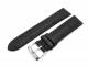 Uhrenarmband 24mm schwarz Strau�-Pr�gung