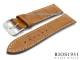 Uhrenarmband XL 22mm braun RIOS Louisiana Alligatorpr�gung helle Naht (Schlie�enansto� 18 mm)