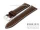 Uhrenarmband 22mm dunkelbraun RIOS Louisiana Alligatorpr�gung helle Naht (Schlie�enansto� 18 mm)