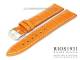 Uhrenarmband 20mm orange RIOS Louisiana Alligatorpr�gung helle Naht (Schlie�enansto� 18 mm)