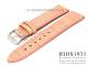 Uhrenarmband 20mm rosa RIOS Louisiana Alligatorpr�gung helle Naht (Schie�enansto� 18 mm)