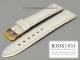 Uhrenarmband 22mm wei� RIOS Louisiana Alligatorpr�gung gepolstert abgen�ht (Schlie�enansto� 18 mm)