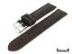 Uhrenarmband 20mm schwarz Schrumpfleder rote Naht von Eichm�ller