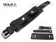 Uhrenarmband 20mm schwarz Fliegerbandoptik robust genarbt mit Lederunterlage Herzog