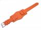 Uhrenarmband 18mm orange modisch mit Lederunterlage