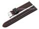 Uhrenarmband 18mm schwarz rote Doppelnaht (Schlie�enansto� 16 mm)