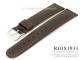 Uhrenarmband 20mm dunkelbraun RIOS echt Juchtenleder glatt abgen�ht (Schlie�enansto� 18 mm)