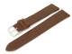 Uhrenarmband 20mm fester Steg dunkelbraun Alligator-Pr�gung (Schlie�enansto� 18 mm)