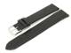 Uhrenarmband 20mm f�r feste Stege schwarz Alligator-Pr�gung (Schlie�enansto� 18 mm)