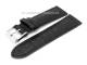 Uhrenarmband XS 20mm schwarz Alligator-Pr�gung robust (Schlie�enansto� 18 mm)