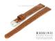 Uhrenarmband 14mm mittelbraun Krokopr�gung RIOS (Schlie�enansto� 12 mm)
