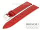 Uhrarmband 22mm rot Krokopr�gung RIOS
