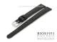 Uhrenarmband 12mm schwarz Krokopr�gung RIOS (Schlie�enansto� 10 mm)