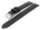 Uhrenarmband 10mm schwarz Kalbsleder flach (Schlie�enansto� 08 mm)