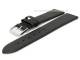 Uhrenarmband 18mm schwarz Kalbsleder flach (Schlie�enansto� 16 mm)
