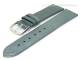 Uhrenarmband Leder 16mm silbergrau flach ohne Naht (Schlie�enansto� 14 mm)