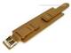 Uhrenarmband 18mm hellbraun glatte Oberfl�che mit Lederunterlage (Schlie�enansto� 18 mm)