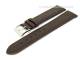 Uhrenarmband 16mm dunkelbraun Kaschmir-Schafsleder glatt abgen�ht