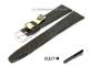 Uhrenarmband 17mm dunkelbraun EULIT fester Steg echt Kroko gl�nzend (Schlie�enansto� 14 mm)