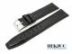 Uhrenarmband 20mm schwarz von Herzog Kroko-Pr�gung