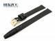 Uhrenarmband 12mm schwarz von Herzog Kroko-Pr�gung