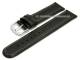 Uhrenarmband 22mm schwarz Birkenstock Sattelleder helle Naht