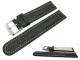 Uhrenarmband 20mm schwarz Teju-Pr�gung Wulst wei�e Naht (Schlie�enansto� 20 mm)
