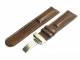 Uhrenarmband 24mm dunkelbraun Kippfaltschlie�e Teju (Schlie�enansto� 22 mm)