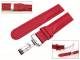 Uhrenarmband 22mm rot Kippfaltschlie�e Teju-Pr�gung (Schlie�enansto� 20 mm)