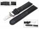 Uhrenarmband 18mm schwarz Kippfaltschlie�e Teju (Schlie�enansto� 18 mm)