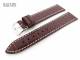 Uhrarmband 22mm bordeaux RIOS Louisiana Alligator-Pr�gung helle Naht (Schlie�enansto� 18 mm)