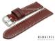Uhrarmband 24mm bordeaux RIOS Louisiana Alligator-Pr�gung helle Naht (Schlie�enansto� 22 mm)