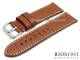Uhrarmband 24mm braun XL RIOS Louisiana Alligator-Pr�gung helle Naht (Schlie�enansto� 22 mm)