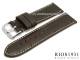 Uhrarmband 24mm dunkelbraun RIOS Louisiana Alligator-Pr�gung helle Naht (Schlie�enansto� 22 mm)