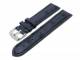 Uhrenarmband 18mm dunkelblau echt Strau� (Schlie�enansto� 18 mm)
