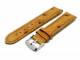 Uhrenarmband 20mm hellbraun echt Strau� (Schlie�enansto� 18 mm)
