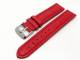 Uhrenarmband 24mm rot echt Strau� (Schlie�enansto� 22 mm)