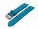 Uhrenarmband 20mm t�rkis-blau echt Strau� abgen�ht (Schlie�enansto� 18 mm)