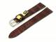 Uhrenarmband 18mm braun RIOS f�r Patek Philippe u.a. echt Alligator gl�nzend (Schlie�enansto� 14 mm)