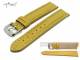 Uhrenarmband XL 20mm gelb echt Hai wei�e Naht (Schlie�enansto� 18 mm)
