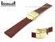 Uhrenarmband 18mm braun Faltschlie�e vergoldet Kroko von Eichm�ller