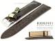 Uhrenarmband 19mm dunkelbraun RIOS echt Alligator gl�nzend gepolstert (Schlie�enansto� 16 mm)