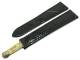 Uhrband f�r Cartier Faltschlie�e 15mm schwarz Barington echt Kroko gl�nzend (Schlie�enansto� 14 mm)