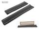 Uhrarmband 22mm schwarz RIOS echt Hai wei�e Naht f�r Breitling (Schlie�enansto� 18 mm)