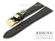 Uhrenarmband 19mm schwarz RIOS f�r Patek Philippe u.a. echt Alligator matt (Schlie�enansto� 14 mm)
