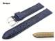 Uhrenarmband 18mm blau Barington echt Strau� (Bein)