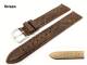 Uhrenarmband 18mm dunkelbraun Barington echt Strau� (Bein)