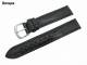 Uhrenarmband 17mm schwarz Barington echt Strau� (Bein)