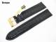 Uhrenarmband 20mm schwarz Barington echt Louisiana Alligator (Schlie�enansto� 18 mm)